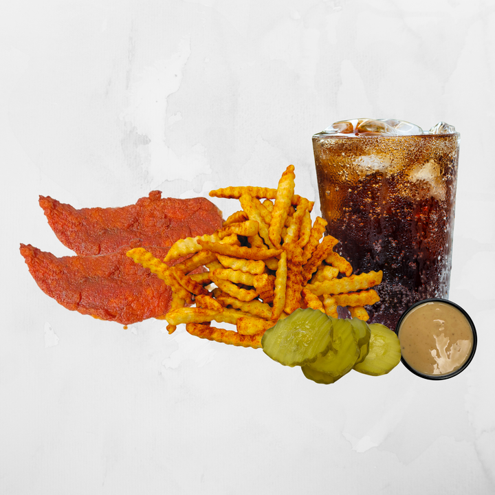 2 Tenders, Fries, Drink.