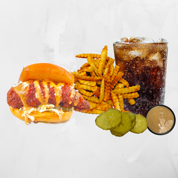 Sandwich, Fries and Drink.