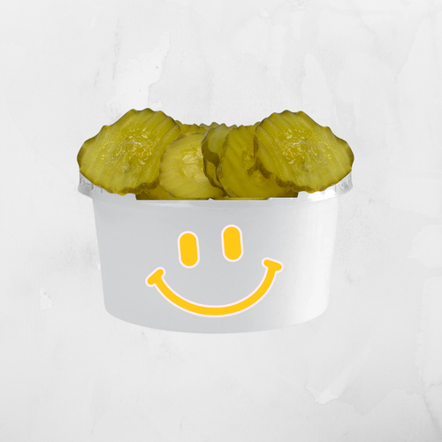 8oz cup of Pickles.