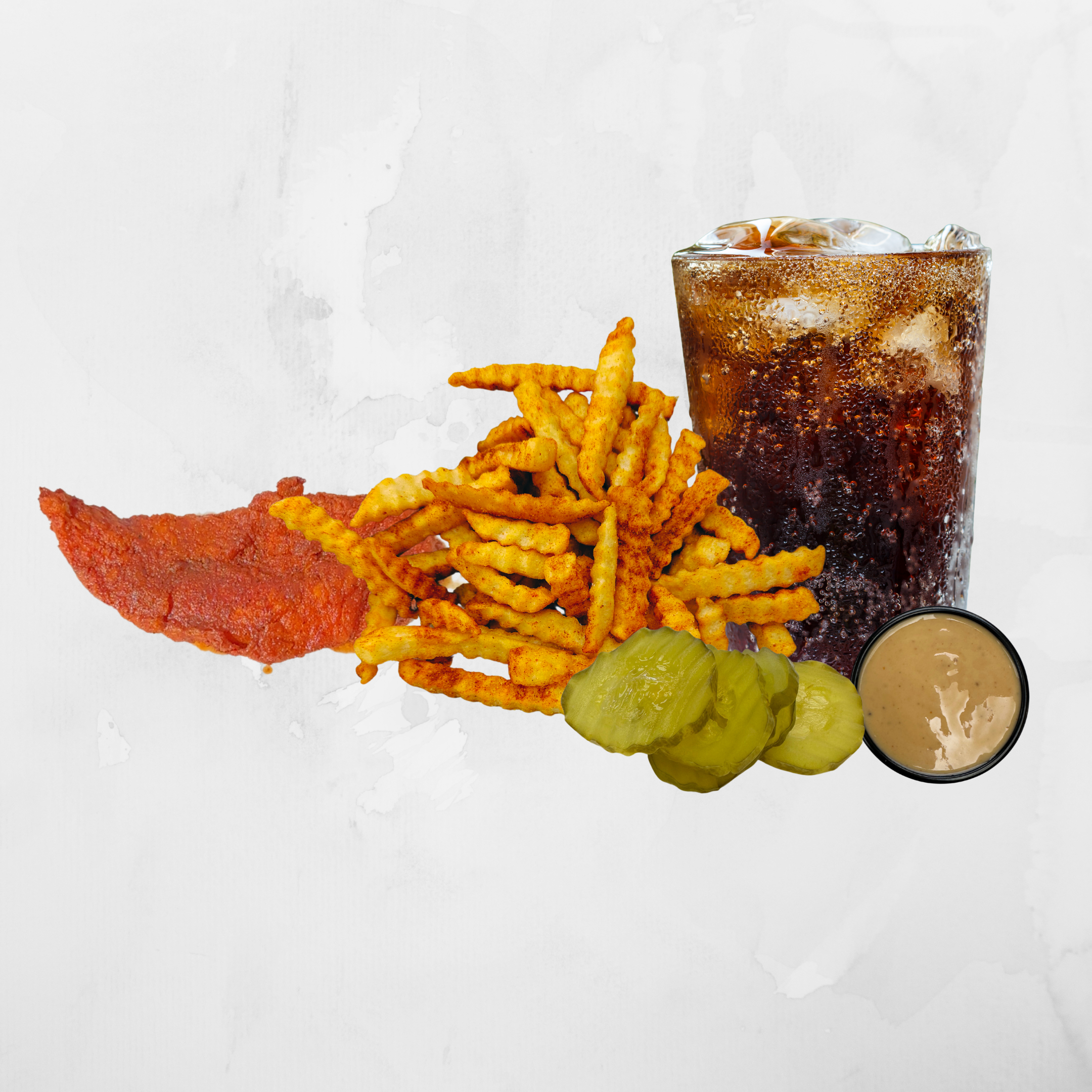 Meal #1: Tender, Fries, Drink.